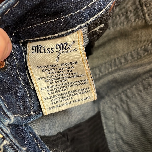 Brand New Miss Me Signature Bootcut Bling Jeans Ladies 27 - Picture 6 of 6